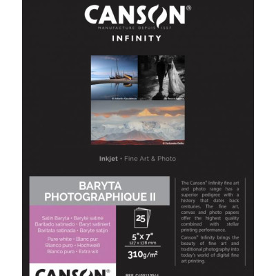 Canson Infinity Baryta Photographique II gr310   13x18cm  x 25