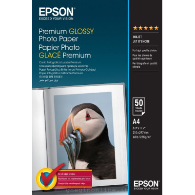 Epson Premium Glossy Photo Paper A4x50 gr255