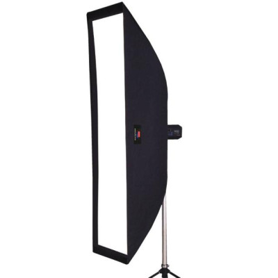 Aurora Softbox Strip arretrato 30x180 cm argento