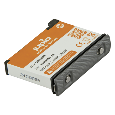 Jupio Batteria fotocamera Insta360 X3 1800mAh