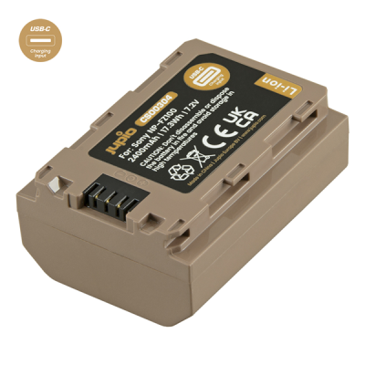 Jupio Batteria *ULTRA C* Sony NP-FZ100 (USB-C input) 2400mAh
