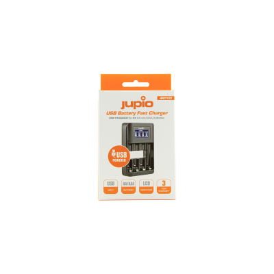 Jupio Caricabatteria rapido LCD - USB 4-slots