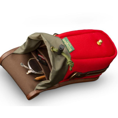 Billingham Borsa TEN-16 Tela Burgundy/Bordi Cuoio cioccolato