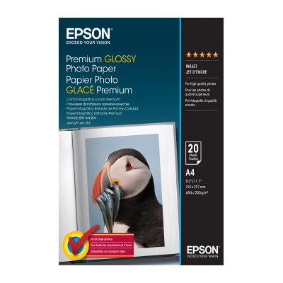 Epson Premium Glossy Photo Paper A4x20 gr255