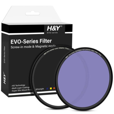 H&Y filtro EVO HD magnetico notturno anti inquinamento 77mm