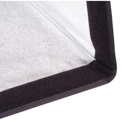 Aurora Softbox Square arretrato 100x100 cm argento