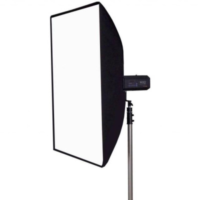 Aurora Softbox Recta arretrato 140x200 cm argento