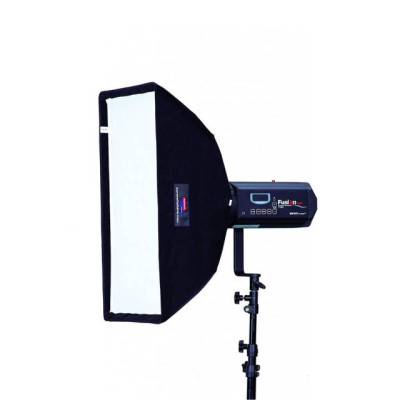 Aurora Softbox Strip arretrato 30x60 cm argento