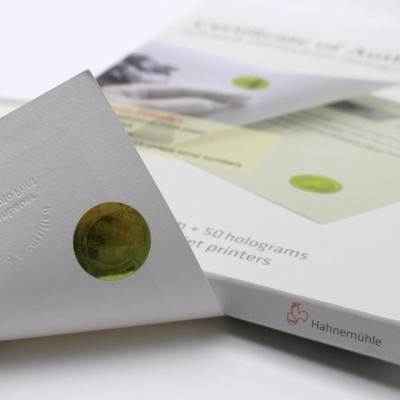 Hahnemuhle Certificato Hahnemuhle di autenticità A4x25