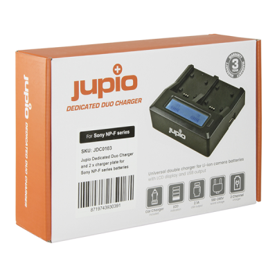 Jupio Caricatore doppio per NP-FXXX serie (serie -L)