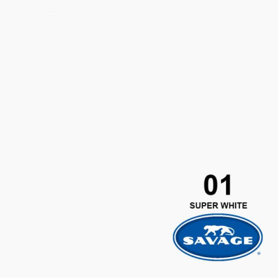 Savage  fondale di carta 1,36x11m Super White