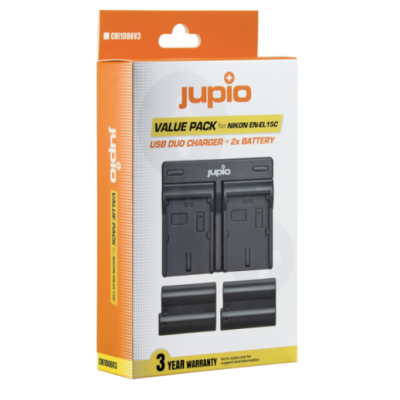 Jupio Batteria fotocamera Nikon EN-EL15C *Value Pack*