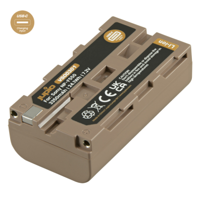 Jupio Batteria *ULTRA C* Sony NP-F550 (USB-C input) 2400mAh